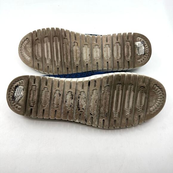 Jsport Floral Slip On Mule Women's 9M Navy Blue Perforated Comfort Shoes Pull On - Picture 7 of 8